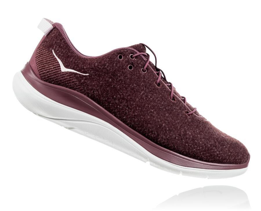 Hoka One One Løbesko Dame - Hupana Flow Wool - Brune - 498623UWI